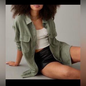 American Eagle Oversized Fleece & Love Shacket XL